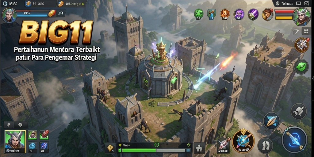 Tangkapan layar permainan BIG11 menampilkan aksi seru dalam strategi Tower Defense.