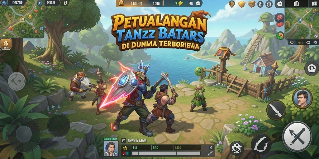 Tangkapan layar gameplay IDN789 menampilkan dunia terbuka yang menawan dan interaktif.