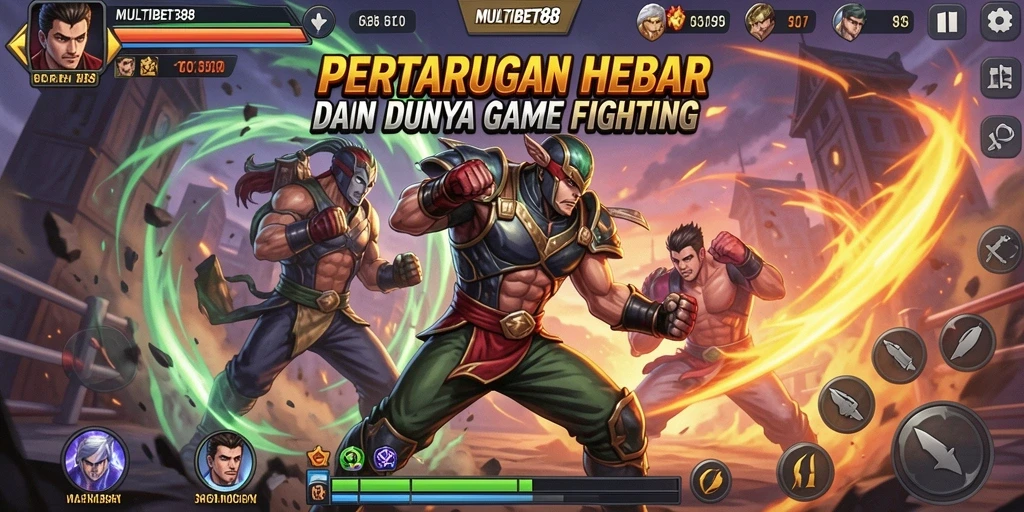 Tampilan gameplay seru dan mendebarkan dari MULTIBET88 dengan berbagai karakter bertarung.