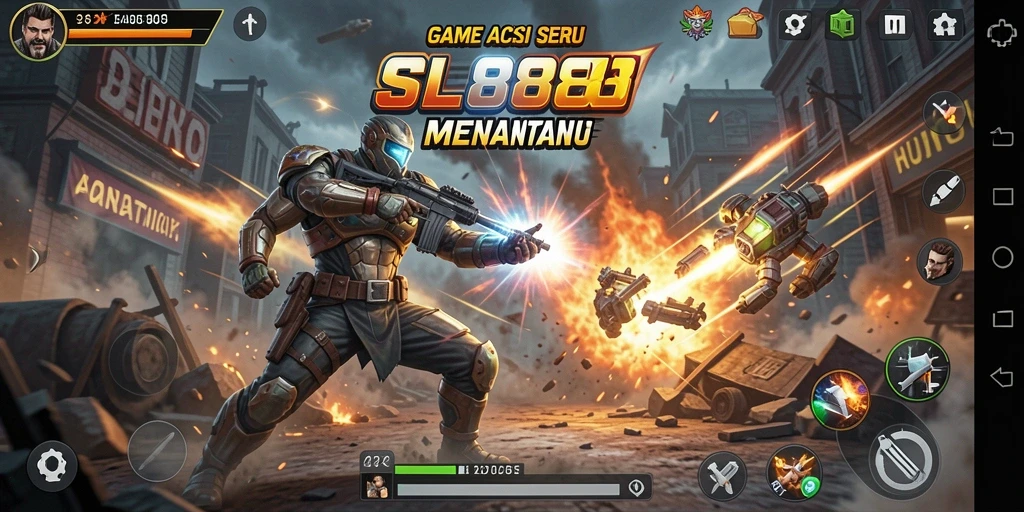 Tangkapan layar gameplay SL888 dengan aksi mendebarkan.